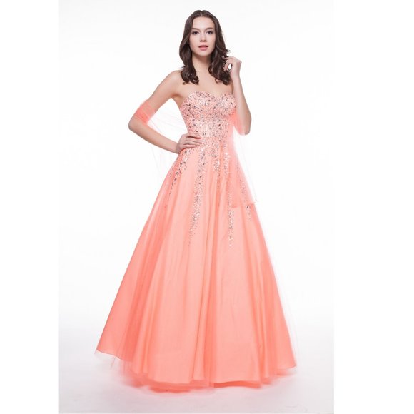 Military Ball Formal Sweetheart beaded Glitter Ball Gown Quinceanera prom dress - Picture 1 of 5